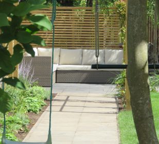Modern family garden, Kent, Mark Lane Designs