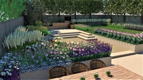 Modern garden design, Kent, Mark Lane Designs