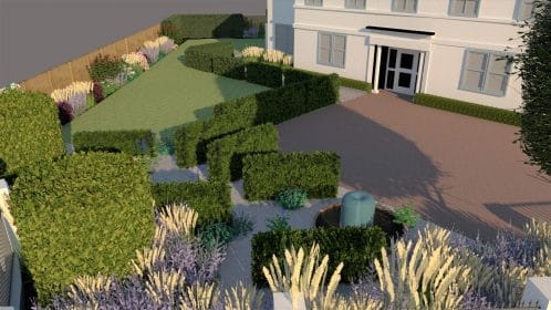 Surbiton Garden Design Render, Mark Lane Designs