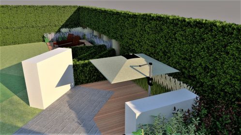 Surbiton Garden Design Render, Mark Lane Designs