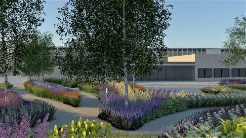 Sensory Garden for Sense at their Flagship Building TouchBase Pears in Birmingham, Mark Lane Designs Ltd
