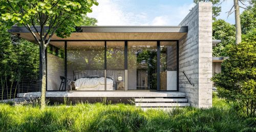 Modern Architect-designed House with Contemporary Verdant Garden, Beaconsfield, Buckinghamshire, UK, Mark Lane Designs Ltd