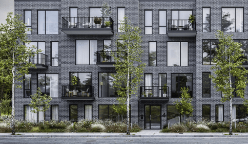 Residential development with naturalistic planting, Manchester, UK, Mark Lane Designs Ltd, front entrance